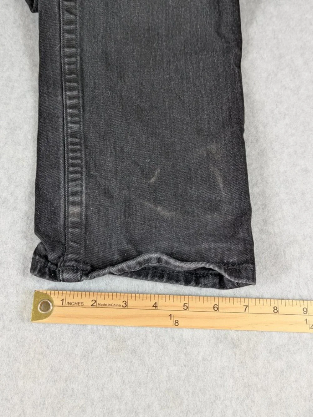True Religion Geno Relaxed Slim Jeans Men's 32 (Fit 32x30) Black Stretch
